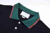 2024 Designer heren poloshirt casual korte mode afdrukken losse polo kraag korte mouwen heren t-shirt m-3xl