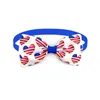 Hondenkleding 30/50 stcs American Independence Day 4 juli Pet Bow Tie Necenties voor verzorgingsaccessoires Kleine kat