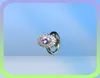 Clusterringe Oval Form Ring 925 Silberschmuck Accessoires mit Zirkon Gemsteinen Open Finger für Frauen Hochzeitsversprechen Party WHO5387222