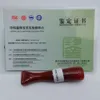 Certyfikowany azjatycki ręcznie rzeźbiony naturalny czerwony agatowy filtr papierosowy Prezent L 57 mm