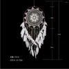 Decorative Figurines Handmade Dream Catcher White Feathers Bead Design Hanging Pendant Decoration Ornament Gift Home Wall Art Hangings Wind