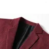 Mäns kostymer klassisk mode manlig kostym våren höst medelålders affär casual man blazer vin röd jacka enkla kläder