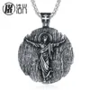 designer necklace Temus Hot Selling Titanium Steel Holy Angel Jesus Necklace Religious Style Prayer Christmas Gift