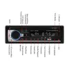 新しいAmprime 1Din In-Dash Car Radio Stereo StereoリモコンデジタルBluetoothオーディオ音楽ステレオ12VカーラジオMP3プレーヤーUSB/SD/AUX-IN
