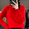 Kadınların Sweaters Sweater Erken Bahar Örme Top Vinn Kaşmir Külot Rahat Gevşek Yuvarlak Boyun Giysileri