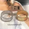 High End designer rings for vancleff English Signature Ring Womens Kaleidoscope Ball Lucky Ring Plated with 18K Rose Gold Original 1:1 With Real Logo