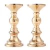 Candle Holders 2 Pcs Candlestick Holder Silver Golden Black Valentine's Day Home Decoration Simple DIY