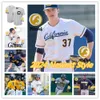 Luke Short Trey Newmann Cal Baseball Jersey Tom Mayer Christian Becerra Oliver Boone Tyler Stasiowski Andres Galan Galan Couvure California Golden Bears Jerseys