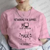 Kvinnors t skjortor kvinnor skjorta toppar nätverk för dummies tshirt rolig nörd nörd det datorprogrammerkläder o nacke t-shirt kläder