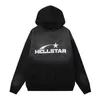 Sweats à capuche féminine Sweatshirts Hellstar 2024 Nouveaux hommes Sweat à capuche Couple Style Sweat à capuche décontractée Modèle imprimé chaud Hip-Hop Classic Style Black Couleur 240413