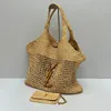 Wysokiej jakości torba na torbę na torby kobiety luksusowa torebka Raffias ręcznie wysunięta słomka torba wysokiej jakości plażowa torba na plażę