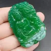 Certifié naturel a agate calcédoine sculpté dragon guanyin kwan yin dieu pendentif