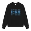 女性のパーカースウェットシャツkpop pitbabe Star autunt Winter Letter Printe Pullover Khaki Hooded Top Coat Women Man O-Neck Reflective Black Y2K Hoodie 240413