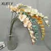 Fleurs décoratives 93 cm plantes d'orchidées artificielles fausse bouquet cattleya bricolage décoration fournitures de mariage arrangement de fleurs jardin à la maison