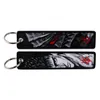 Keychains Lanyards Japanese Anime Embroidery Key Fobs Manga Keychains for Women Car Key Chains Keyring Accessories Backsack Pendant Chain D240417