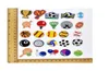 100pcs / lots balles football chaussures charmes accessoires décorations de basket-ball pvc jibitz boucle buccille grenards kid party gift7782510