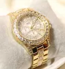 Polshorloges mode dames kijken met diamanten dames top luxe merk casual dames armband kristal horloges relogio feminino d240417