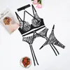 Beha's sets zebra doorzag door lingerie sensuele kant naadloze fantastische intieme transparante halter bh sexy romantische rugnacht outfit