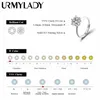 Urmylady GRA Certificado 13C Ring VVS1 Laboratório Diamante Ajustável Para Mulheres Promessa de Engajamento Jóias de Banda de Seleção 240417