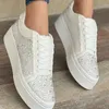 Scarpe casual sneaker rosse donne donne da tennis tela scarpa femmina donna sneaker sneaker showout