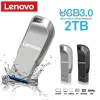 Adapter Lenovo Flash Drives 3.0 2 TB Metaal Hoge snelheid Pendrive 1TB 512 GB Waterdichte Memoria Portable DRIVE USB Flash Disk Typec Adapter