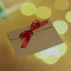 Enveloppe-cadeau 10pcs / 20pcskraft Enveloppe de papier sac enveloppe multi-couches à nœud papillon carte de voeux haut de gamme