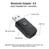 新しい3 in 1ワイヤレスBluetoothトランスミッターレシーバー3.5mm AUX USBドングルオーディオアダプター