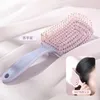 1 PCS Macaron Big Curved Comb Scalp Massage pente de pente masculino pente de pente cacheado pente de pente de pente de nove costelas