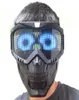 Original Cyberpunk Magic App Bluetooth RGB LED Tactical Skull Mask Shooting Hunting Paintball Masks Motorcykel Män Full Face Hikin3085109