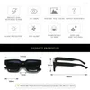 Okulary przeciwsłoneczne Klassnum Men Square Frame 2024 Designer Sun Glasses Retro Trendy Shades Uv400 unisex kobiety