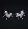 GODKI Brand New Fashion Popular Luxury Crystal Zircon Stud Earrings Spark Shape Flower Earrings Fashion Jewelry for women CX206086891