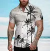 Chemises décontractées pour hommes coco arbre homme femme vocation hawaïenne Blouses Halloween Shirt Cuba Camisas Vêtements Tropic 240417