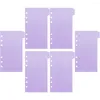 Pcs Notebook Index Paper Loose-leaf Separator Page 6-hole Partition Labels Notepad Divider Tabs Colored Binder Dividers Pp