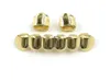 Hip Hop Gold Plated Mouth Grillz Set 2st Single Top 6 Teeth Bottom Grill Set Whole286H6226835