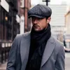 Berets new Men Berets Retro Peaky Blend Slend Blend Herringbone Tweed Newsboy Octagonal Stat