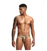 Men de caisse Men Briefes Sexy Gay Underwear Men's Snake Sket Faux Leather Low Raise Slip Penis Cueca Calzoncillos Hombre M-xxl