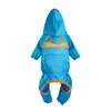 Dog Apparel Eco-friendly Rain Jacket Button Design Washable Transparent Brim Raincoat Exquisite Workmanship