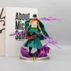 Action Toy Figures Anime Figurine One Piece 20cm Gk Roronoa Zoro Double Headed PVC Children Toys Collection Cartoon Dolls Gift PVC Model Decoration