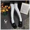 Femmes chaussettes mode 2024 doux mignon lolita numérique imprimer en velours saut-cantyhose japonais cordons d'automne de printemps