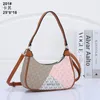 2024 Femmes Trois Color Splicing Hands Sacs Sacs Sacs Luxurys Designers Moon Ladies Hobo Underarm Pack