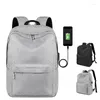 Backpack Style Casual para laptop de 15,6 polegadas com notebook de carga USB Rucksack Lightweight
