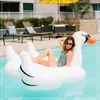 150cm Rose Gold Inflatable Flamingo Swimming float Pool Float Ride-On Swimming Ring Adults Children Water Holiday Party Toys 240412