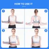 Back Posture Corrector CLAVICLE LUMBAR SPIN RACK REP SHOULD Support Brace Corset Bone Pain Relief Belt Body Health Care 240417