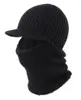 Berets Connectyle Mens Winter Neck Warmer Hat Tuque Visor Beanie Ear Face Cover