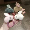 Hair Rubber Bands Korean Kawaii Rabbit Elastic Hair Bands Girls Cartoon Ponytail Hair Rope Hair Ties Headwear Girls Kids Women Hair Accessories Y240417