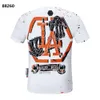 Top Design heren t-shirts chao-merk Philippe Brand Gedrukte korte mouw PP Hot Drill Skull Quality T-shirt