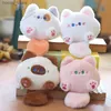 Plush Keychains Kawaii Soft Stuffed Animal Little Cat Keychain Plush Bag Car Pendant Keychain DIY Trinket Kids Stuffed Animal Toys Y240415