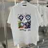 T 셔츠 남자 T 셔츠 인과 인쇄 디자이너 Tshirts 통기 가능한 면화 소매