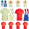 2024-25 National Team Euro Cup Soccer Jerseys Man Youth 16 Rodri 10 Olmo 14 Laporte 11 Williams 7 Morata 19 Yamal 21 Oyarzabal Sarabia Simon Football Shirt Kits Xibanya