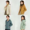 Women's LL Yoga Short Thin Down Jacket Outfit Solid Color Puffer Coat Sports Winter Outwear 15 Colors S-4XL15812 s S-4XL812